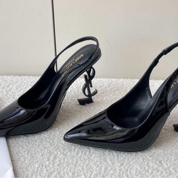 Black Slingback Heels - Picture 1 of 1